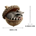 thumbnail image 3 of Adorno de árbol de Navidad acrílico plano 2D con agujero | Diseño de piña caprichoso | Decoración navideña para coche y hogar | Colgante de árbol festivo con aro para colgar, 3 of 5