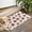 White Background Football, variant on White Baseball Elements Pattern Door Rugs,Washable Non Slip Door Mats Indoor,Decorative Door Mats,Entry Mat Indoor for Entrance,Bedroom,Kitchen,Bathroom,16"x24"