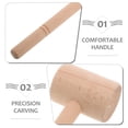 thumbnail image 3 of AURARMLET 1Pcs Wood Chisel Mallet Chocolate For Crafting Diy Projects Beginners, 3 of 8