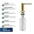 thumbnail image 2 of Karran  SD35 Kitchen Soap/Lotion Dispenser Brushed Gold Brushed, 2 of 5