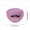 thumbnail image 2 of Hiroekza Hanging Planters for Outdoor Indoor Plants with Drainage Holes and Chain for Garden Home Porch, Garden Essentials, Purple, 2 of 5