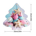 thumbnail image 2 of Metal Hanging Christmas Tree Wind Decorations - Festive Garden Spinners with Colorful Cookie Pattern Design for Yard and Garden Decor, 2 of 7