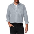 thumbnail image 4 of LIUJUNSHOP Mens Denim Shirt Long Sleeve Regular Fit Button Down Work Shirt With Chest Pockets Durable Twill Fabric For Casual Outdoor Style BU1 XXXL, 4 of 4