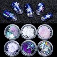 thumbnail image 1 of Art Glitter Gel Holográfico Copos De Nieve Decoración De Uñas,6 Caja Navidad Nail Lentejuelas Glitter Nail Serendint HA029848-00, 1 of 5