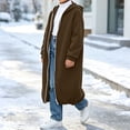 thumbnail image 5 of BLVB Girls Zip up Hoodies Oversized Long Tunic Sweatshirts Casual Long Sleeve Fall Trendy Hoodie Jacket Coat(Brown,8-9 Years), 5 of 7