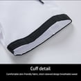 thumbnail image 4 of kurtrusly Chef Jacket Men Chef Coat Skin Friendly Chef Uniforms O-Neck Cheap Short Sleeve Tops Bakery Cooking Clothes Work Wear White M, 4 of 9
