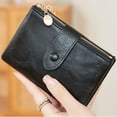 thumbnail image 4 of HAWEE Small Wallets for Women RFID Blocking Leather Trifold Compact Credit Card Holder with ID Window Ladies Zipper Coin Purse, 4 of 6