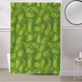 thumbnail image 5 of Fabric Shower Curtain, Summer Abstract Hand Drawn Green Avocado Shower Curtains with 12 Hooks Waterproof Machine Washable Bath Curtains for Bathroom,36 x 78in, 5 of 6