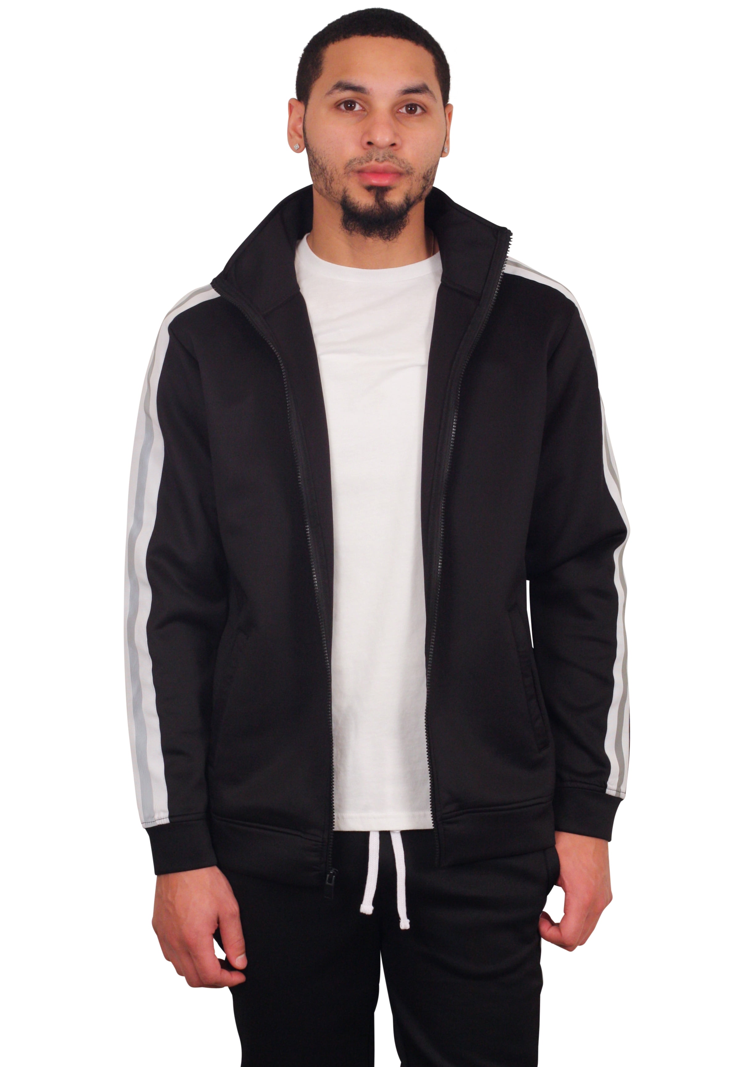 REBEL MINDS Track Jacket with Reflective Taping
