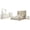 Beige, White - 5-Piece, variant on Lucia 4-piece Eastern King Bedroom Set Beige and White