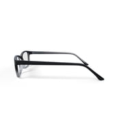 Walmart Mens Kevin Rectangular Prescription Eyeglasses with Case, Black Crystal
