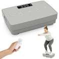 thumbnail image 1 of Gymax Vibration Plate Exercise Machine w/Gravity Sensor Remote Control for Home Gym Grey, 1 of 10