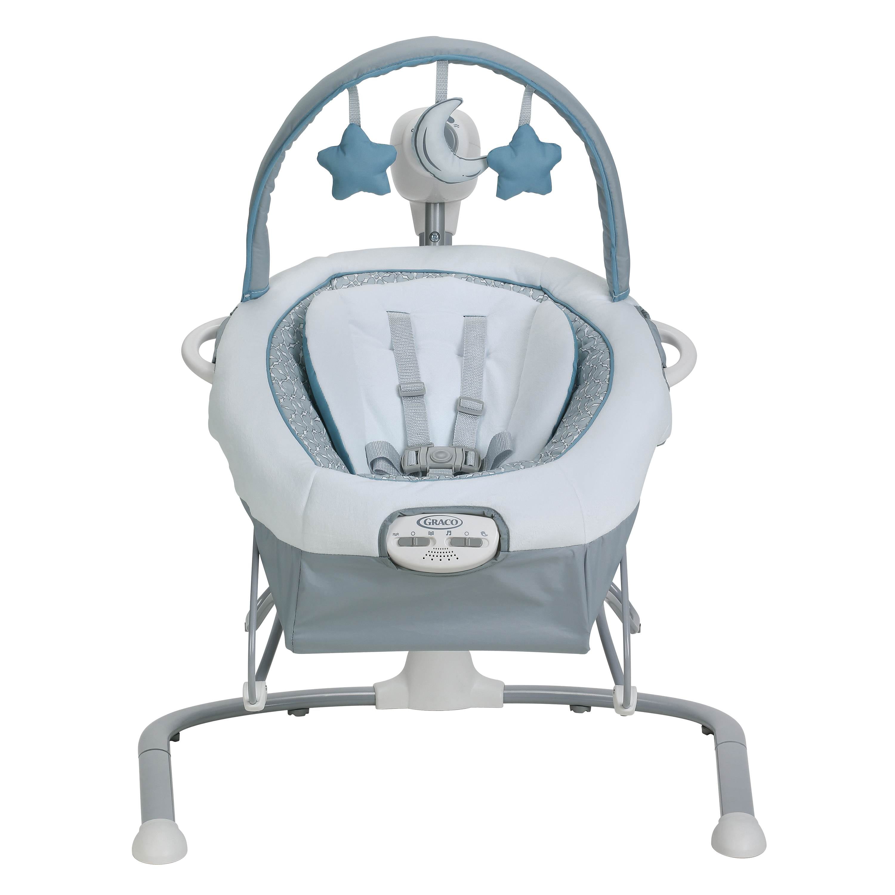 duet sway lx swing with portable bouncer
