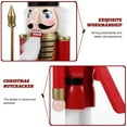 thumbnail image 5 of CATIEBYE Wooden Christmas Nutcracker Figurine Holiday Indoor Decoration for Festive Home and Office, 5 of 8