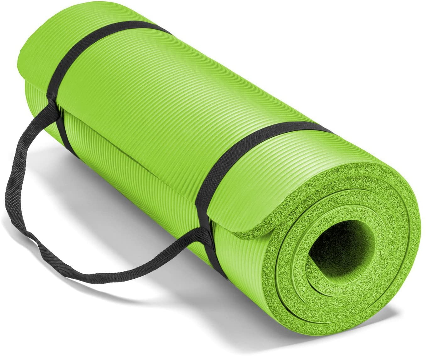 HemingWeigh Extra Thick Foam Exercise Mat | Non-Slip Durable Workout Mat  with Self-Strapping System for Transport | Extra Long Cushion for Yoga