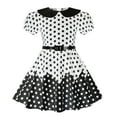 thumbnail image 3 of LOVZFMLL Robe Style Ferme Européenne pour Enfants Robe Florale Tenue de Performance pour Filles, 3 of 9
