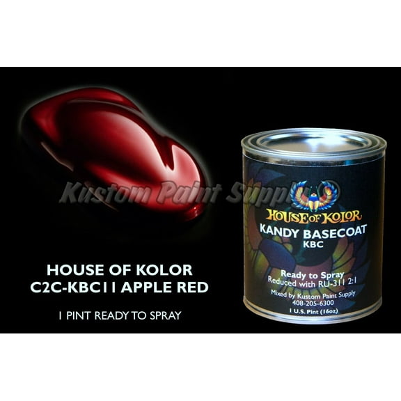 Apple Red Kandy Basecoat KBC11 House of Kolor 12oz Aerosol Can Shimrin Kandy