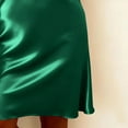 thumbnail image 7 of Stamzod formal Wedding Guest Dress Womens Long Sleeve Elegant Party Dress Summer Satin Dresses for Women Green M, 7 of 7