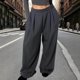 thumbnail image 5 of Pincandy Women's Fashion Casual Solid Color Ruched Elastic Waist Pants - Loose Fit for Outdoor Activities, 5 of 6