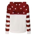thumbnail image 4 of Pntutb Moda Mujer Casual Con Capucha Bandera Delgada Estrella Letras Chaqueta Con Capucha Pntutb Pntutb-7033, 4 of 4
