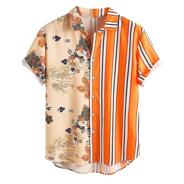 Camisa de manga corta de tendencia de moda con nueva impresión digital para hombre Pompotops oipoqjl24231