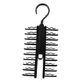 thumbnail image 4 of Portacorbatas, organizador de corbatas, para uso doméstico, ahorra espacio, para , con 20 ganchos, soporte para corbatas y cinturones, 4 of 9