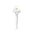 thumbnail image 3 of ANGARA Freshwater Cultured Pearl Ring with Bypass Shank in 14K White Gold for Women | June Birthstone, Birthday, Anniversary, Jewelry Gift for Women | Pearl Ring, 3 of 9
