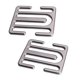 thumbnail image 3 of Ajustador de cinturón de seguridad de metal Accesorio de vehículo Fácil instalación Clips de cinturón de seguridad gris oscuro Cola Clips de cinturón de seguridad, 3 of 8