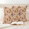 thumbnail image 3 of Pine Cones Fall Outdoor Waterproof Pillow Covers, Thanksgiving Berry Orange Autumn Maple Leaves Rustic Decorative Square Throw Pillowcase Sofa Cushion Sham for Patio/Couch/Chair, 26"x26" 2 Pack, 3 of 8