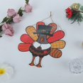 thumbnail image 6 of Zhuashum Outdoor Thanksgiving Day Decorations Turkey Door Sign Decor Wooden Wreath Front Door Hanger Yard Farmhouse Home Gobble Sign Rustic Autumn Sunflowers Pumpkins Party Decor D, 6 of 8