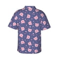 thumbnail image 3 of Picia Cute Pig Gentle Cotton Regular Fit Short Sleeve Casual Hawaiian Shirt for Men-Small, 3 of 9