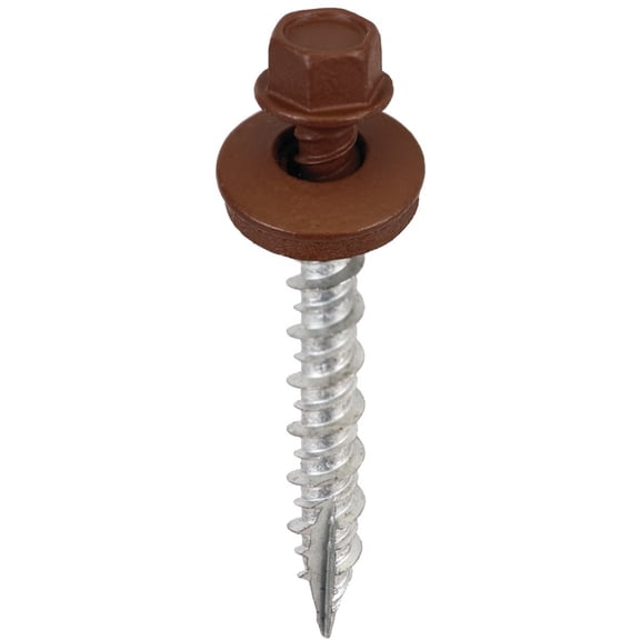 Acorn International 1-1/2 In. Washered Brown Metal To Wood Screw (250 Ct.)