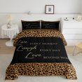 thumbnail image 2 of Erosebridal Peopard Print Bedding Twin Comforter Set,Valentine's Day Down Comforter,Breathable Reversible Bedding Sets Twin with Comforter,Abstract Decoration, 2 of 8
