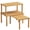 Natural, variant on Cabinet Organizer Shelf(Set of 3),Bamboo Kitchen Counter Shelves for Countertop and Cabinet,Stackable Shelf Spice Racks,Medium(Natural)