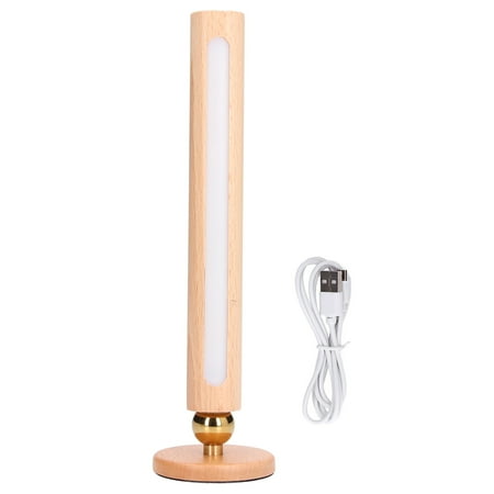 

Portable Wall Light 1000mAh Battery Soft Lighting Wooden Wall Lamp USB Charging Small Touch Switch For Bedside For Corridor