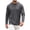 Dark Gray, variant on ZIXKCGDSE Mens Shirt Casual Long Sleeves Crew Neck Pullover Tops Versatile Everyday Wear Size S