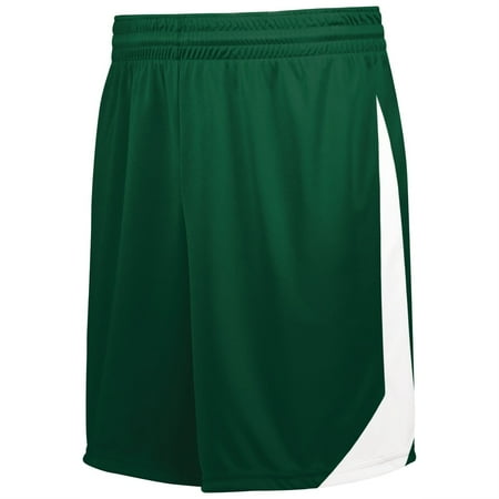 YOUTH ATHLETICO SHORTS - L / DARK GREEN/WHITE by HIGH FIVE