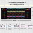 thumbnail image 4 of Black Gaming Laptop Mouse Pad,Sea Wave Big Mice Pads PC Keyboard Waterproof and Non-Slip 31.5" x 11.8" 0.12" Thick XL,XXL Rubber Table Mat, 2024 Calendar US Mouse Pad, 4 of 6