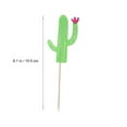 thumbnail image 5 of WHAMVOX 12pcs Cactus Cupcake Toppers Cake Picks Cake Decoraiton for Wedding Birthday Hawaii Luau Party, 5 of 8