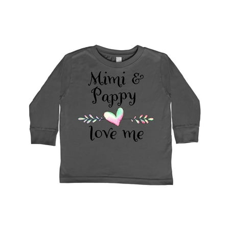 

Inktastic Mimi and Papa Love Me- Heart Grandchild Gift Toddler Boy or Toddler Girl Long Sleeve T-Shirt