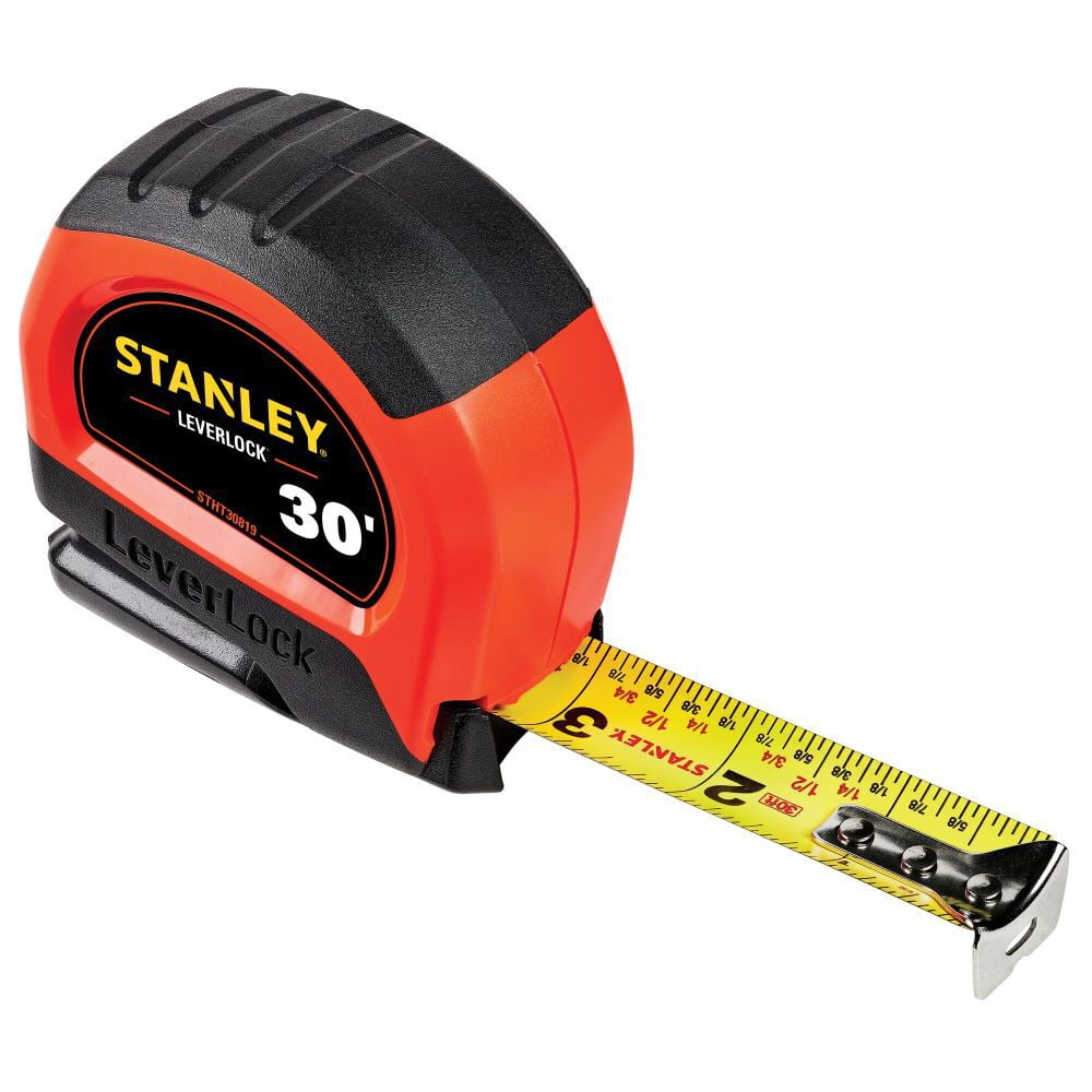 Stanley 30 Ft High-Visibility Leverlock Tape Measure