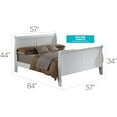 thumbnail image 2 of Glory Furniture Louis Phillipe Full Bed in White Color, 2 of 14