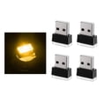 thumbnail image 2 of Dujiujun 4Pcs USB Car LED Ambient Lights Enhance Driving Experience Easy Install Improved Safety Comfort Ambient Lights, 2 of 8