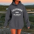 thumbnail image 2 of UJNDER Women's Casual Letter Print Hoodies for Women Pullover Comfortable Fall Winter Grey L, 2 of 4