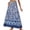 4-Dark Blue, variant on Arlun Summer Bohe A-Line Long Skirts for Women Loose Cozy Lightweight Flowy Floral Maxi Skirt 2026 Beach Vacation Stylish Bottoms Smocked Elastic High Waist Casual Skirt 5-Black XL