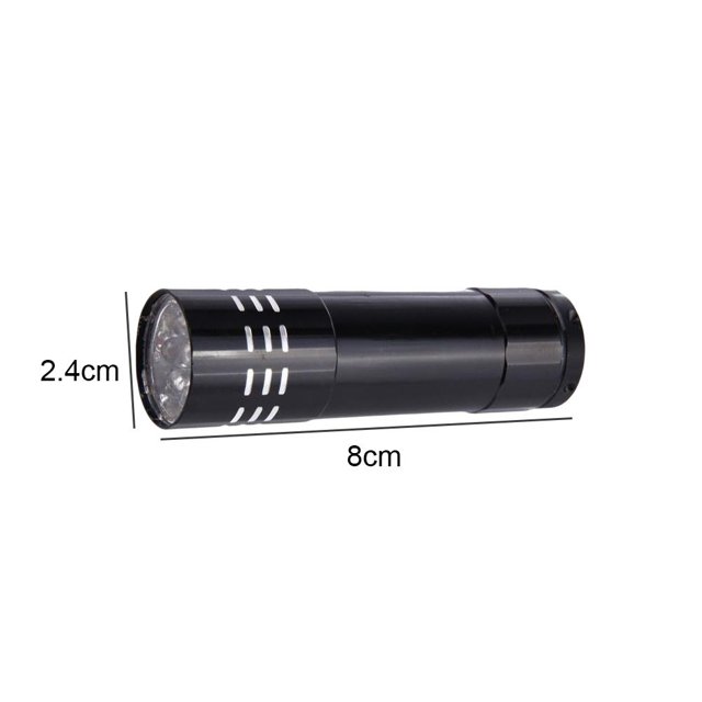 9 LED UV Light Torch 50LM 395nm Scorpion Lámpara de inspección para senderismo/Camping/Hogar Ndcxsfigh Para estrenar