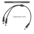 thumbnail image 3 of 5.5x2.1mm Power Splitter Cable 18AWG, Male to Two Male 5.5MMx2.1MM Cord for LED, CCTV Cameras Supply Cord, 3 of 9