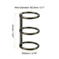 thumbnail image 2 of Unique Bargains Metal Binder Rings, Detachable, Dark Grey, 6 Pack, 2 of 6