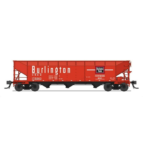 Broadway Limited Imports HO AAR 70-ton Triple Hopper CBQ #170350 BLI7380 HO Rolling Stock