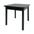 thumbnail image 1 of Open Box Jack Post Outdoor Hardwood Square Patio Dining Side End Table, Black, 1 of 8